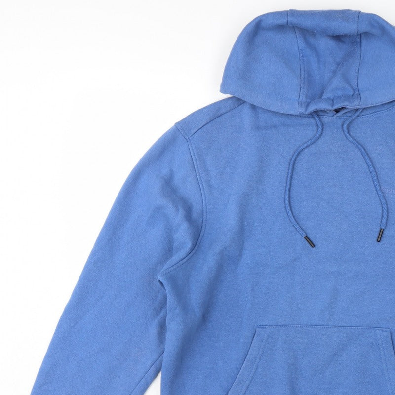 Crosshatch Men’s Blue M Pullover Hoodie Logo Graphic Fleece