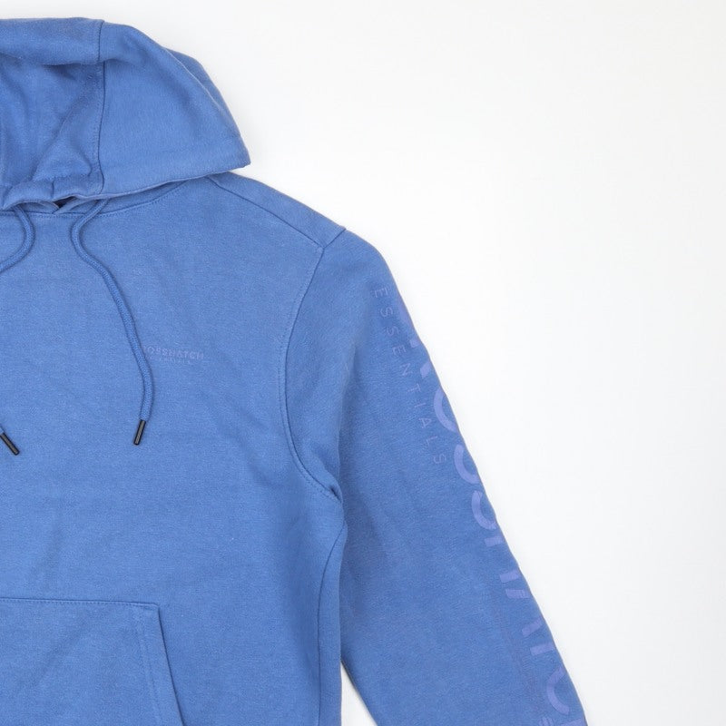 Crosshatch Men’s Blue M Pullover Hoodie Logo Graphic Fleece