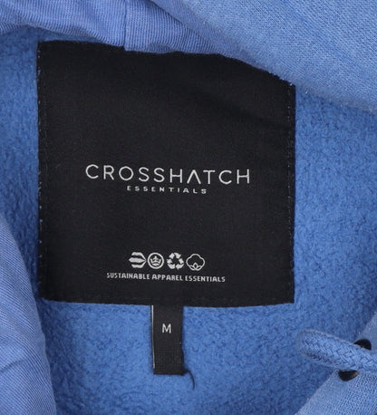 Crosshatch Men’s Blue M Pullover Hoodie Logo Graphic Fleece