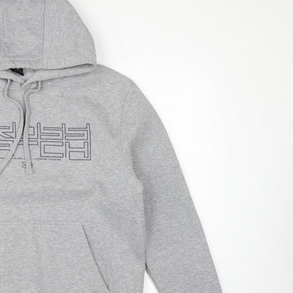 Crosshatch Men’s Grey L Pullover Graphic Logo Hoodie