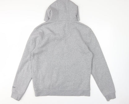 Crosshatch Men’s Grey L Pullover Graphic Logo Hoodie