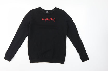 Puma Women’s Black XS Logo Crew Neck Pullover Sweatshirt