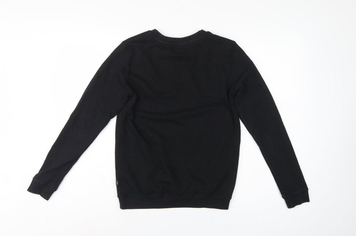 Puma Women’s Black XS Logo Crew Neck Pullover Sweatshirt