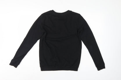 Puma Women’s Black XS Logo Crew Neck Pullover Sweatshirt
