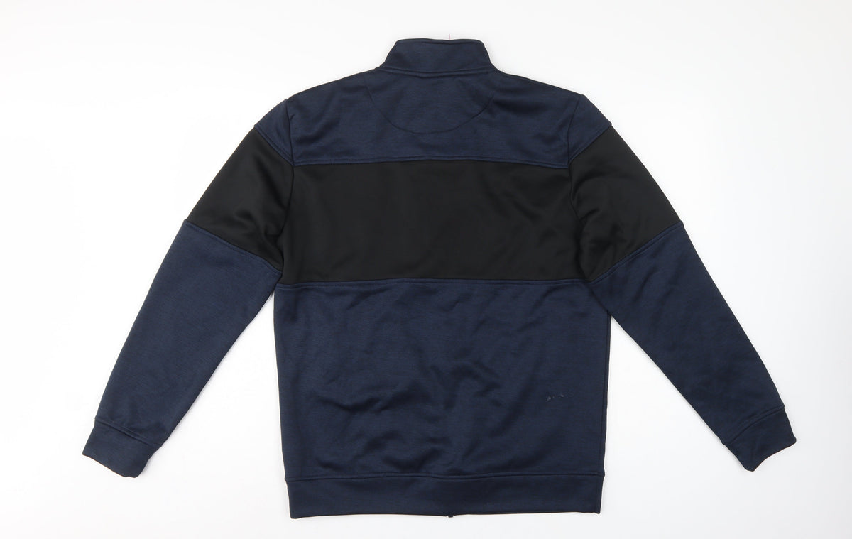 U.S. Athletic Men’s Navy Medium Full Zip High Neck Sweatshirt