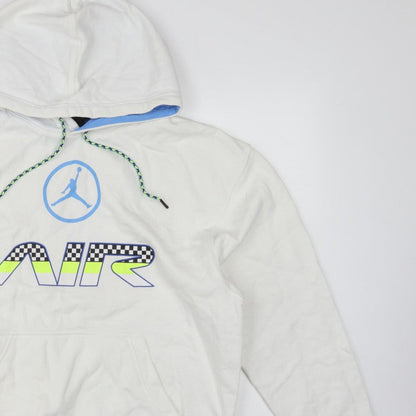 Jordan Men’s White M Pullover Hoodie Air Racing Graphic