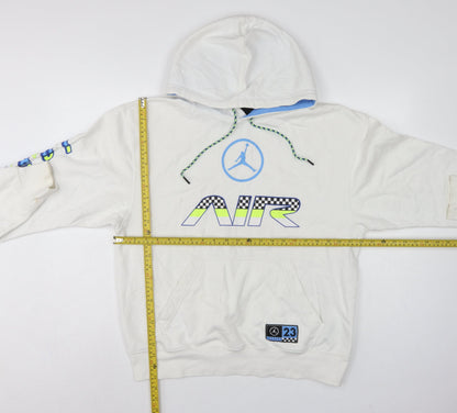 Jordan Men’s White M Pullover Hoodie Air Racing Graphic