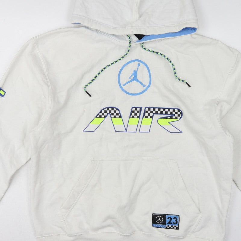 Jordan Men’s White M Pullover Hoodie Air Racing Graphic
