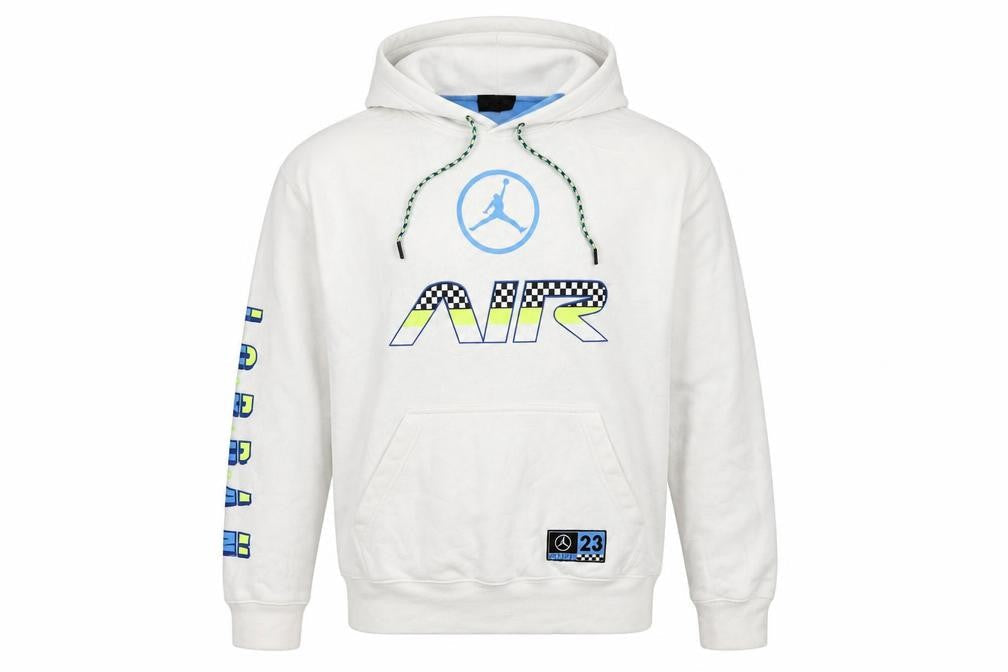 Jordan Men’s White M Pullover Hoodie Air Racing Graphic