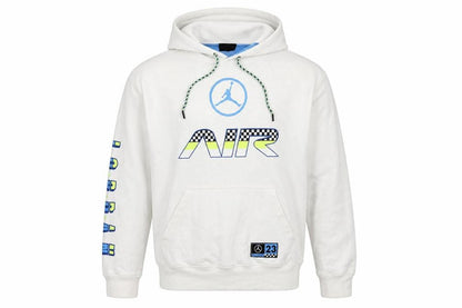 Jordan Men’s White M Pullover Hoodie Air Racing Graphic