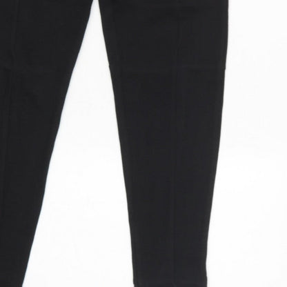 Zara Women’s Black UK 8 Tapered Drawstring Jogger Trousers
