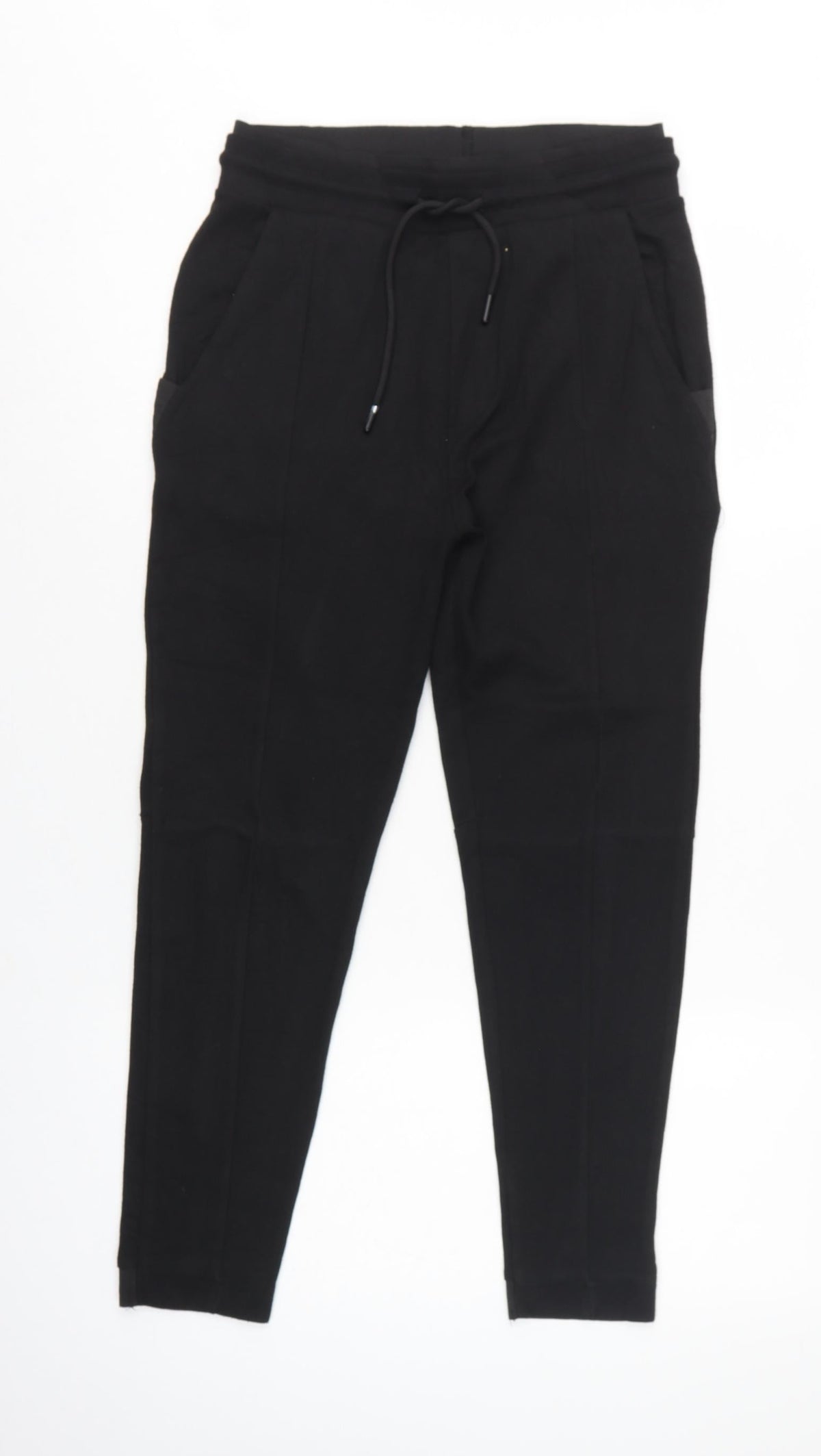 Zara Women’s Black UK 8 Tapered Drawstring Jogger Trousers