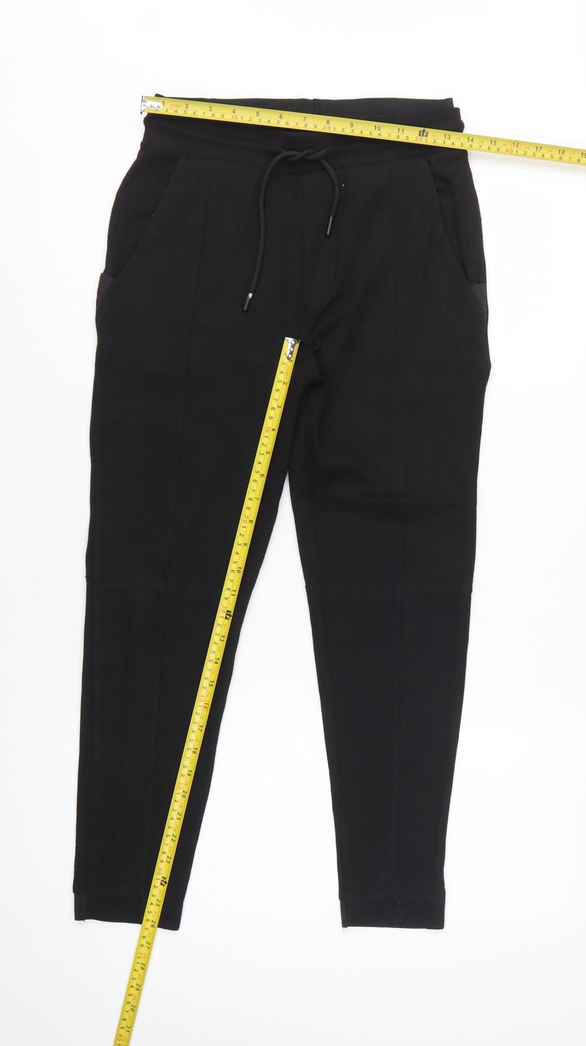 Zara Women’s Black UK 8 Tapered Drawstring Jogger Trousers