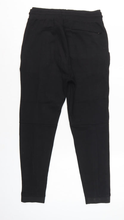 Zara Women’s Black UK 8 Tapered Drawstring Jogger Trousers
