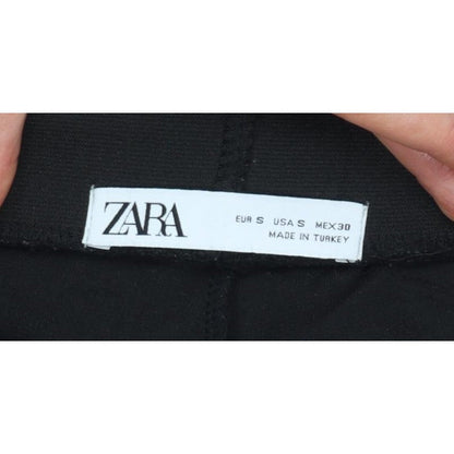 Zara Women’s Black UK 8 Tapered Drawstring Jogger Trousers