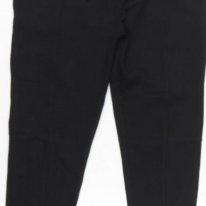 Zara Women’s Black UK 8 Tapered Drawstring Jogger Trousers