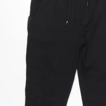 Zara Women’s Black UK 8 Tapered Drawstring Jogger Trousers