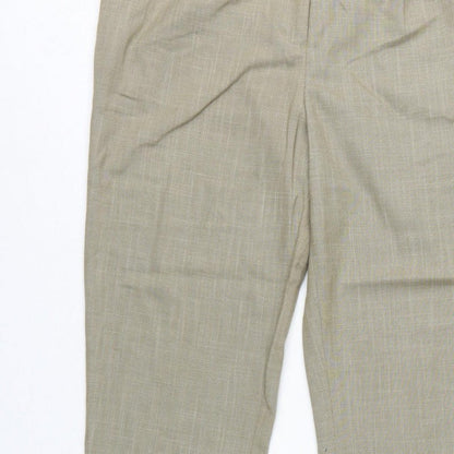 H&M Women’s Beige Tailored Tapered Trousers UK 8 High Rise