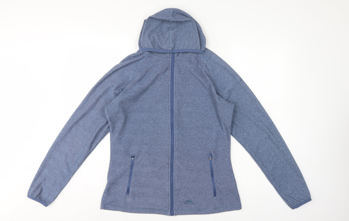 Trespass Women Blue UK 14 Hooded Full Zip Basic Jacket