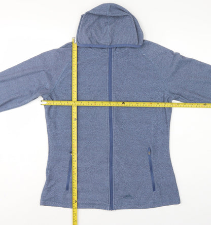 Trespass Women Blue UK 14 Hooded Full Zip Basic Jacket