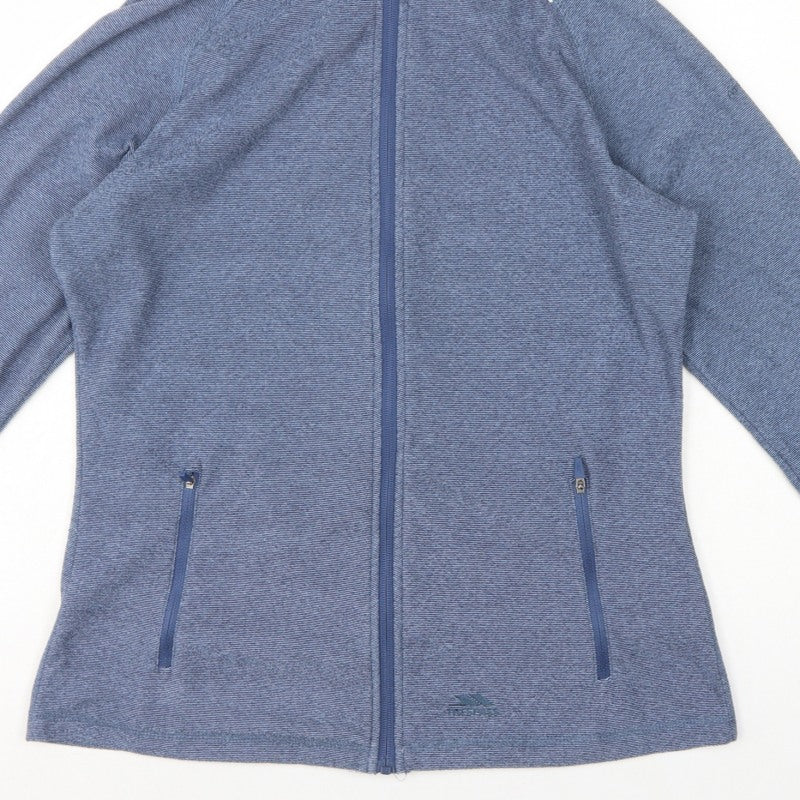 Trespass Women Blue UK 14 Hooded Full Zip Basic Jacket