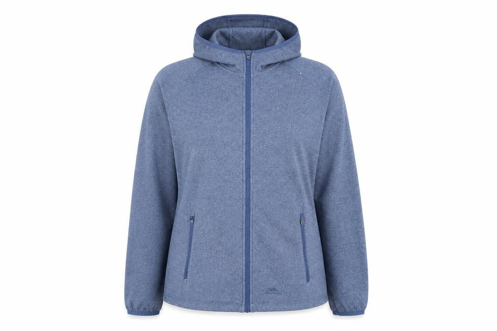Trespass Women Blue UK 14 Hooded Full Zip Basic Jacket