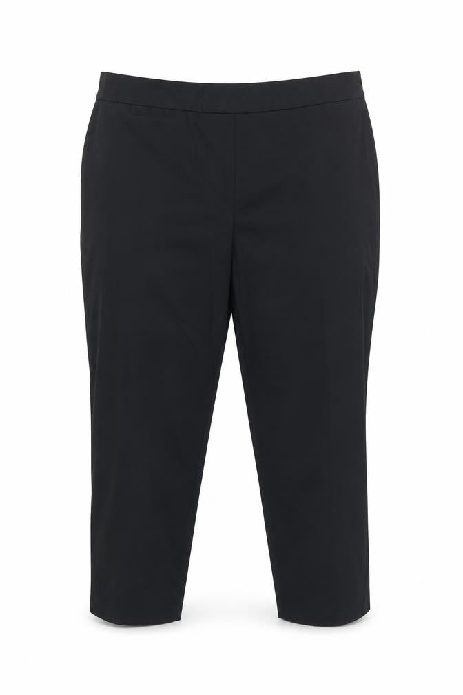 Marks and Spencer Women’s Black UK 14 Short Tapered Cotton Dress Trousers