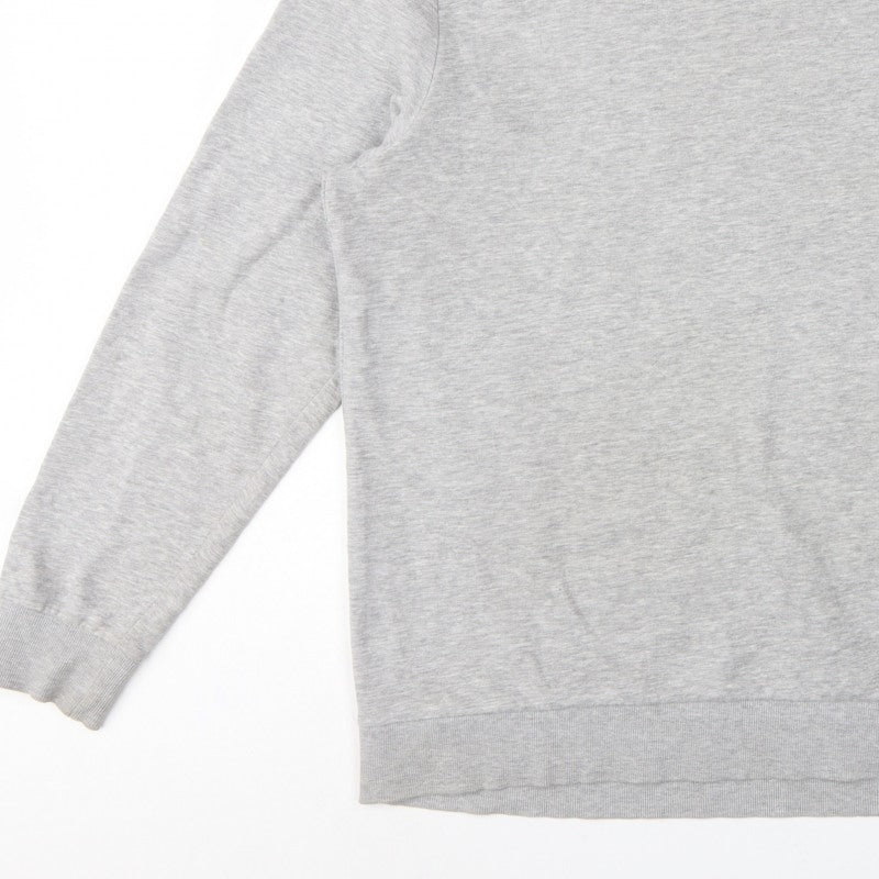 Jack & Jones Men’s Grey 2XL Crew Neck Logo Pullover Sweatshirt