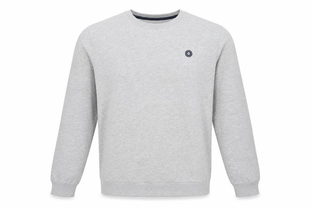 Jack & Jones Men’s Grey 2XL Crew Neck Logo Pullover Sweatshirt