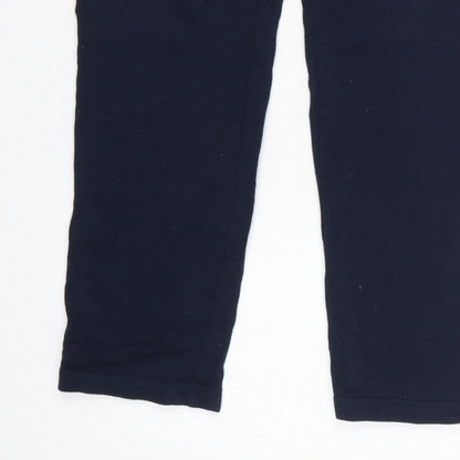 Autograph Mens Blue M Pure Cotton Zip Pocket Jogger Trousers