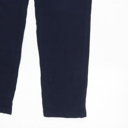 Autograph Mens Blue M Pure Cotton Zip Pocket Jogger Trousers