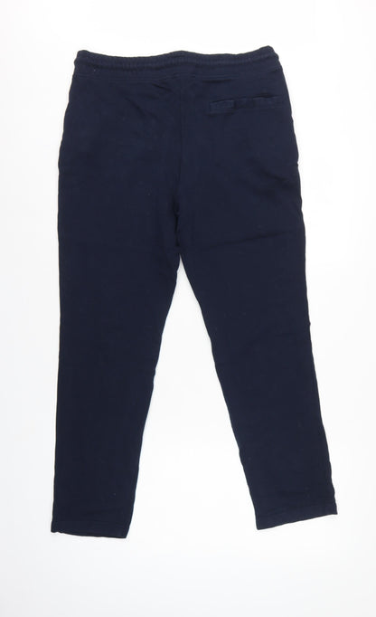 Autograph Mens Blue M Pure Cotton Zip Pocket Jogger Trousers