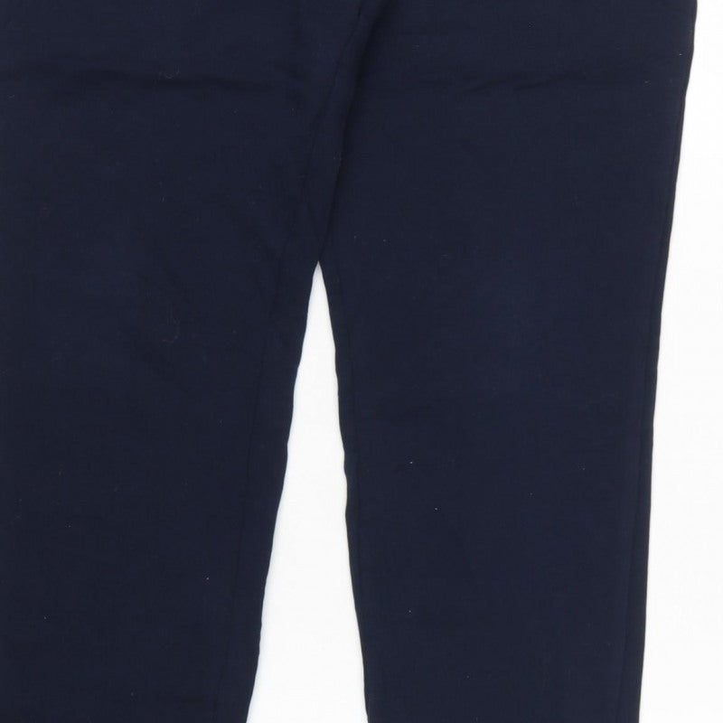 Autograph Mens Blue M Pure Cotton Zip Pocket Jogger Trousers