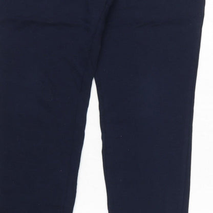 Autograph Mens Blue M Pure Cotton Zip Pocket Jogger Trousers