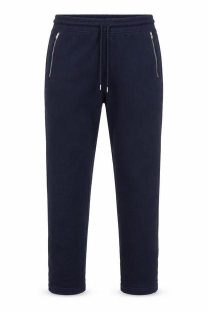Autograph Mens Blue M Pure Cotton Zip Pocket Jogger Trousers