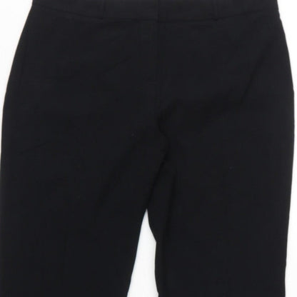 Marks & Spencer Women Black UK 12 Long Straight Dress Trousers