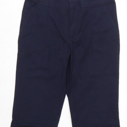 Zara Basic Women Blue S Bootcut Dress Trousers Zip Pockets