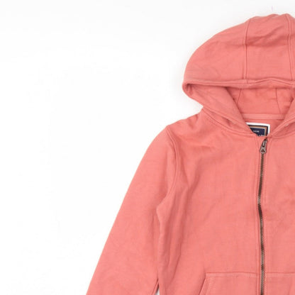 Additional view of SoulCal & Co boys’ pink 11-12 years full zip hooded hoodie logo