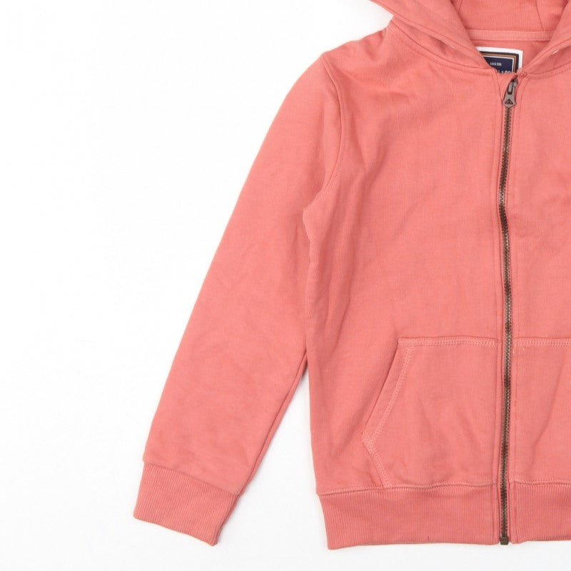 Additional view of SoulCal & Co boys’ pink 11-12 years full zip hooded hoodie logo