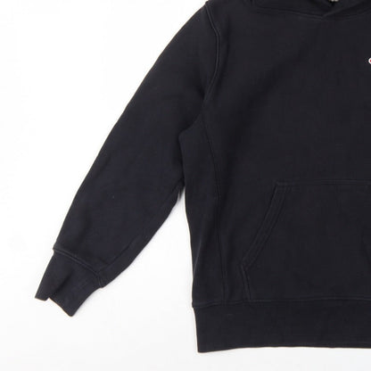 Champion Men’s Black M Reverse Weave Pullover Hoodie Logo Heavyweight