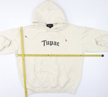 Pull&Bear Women Ivory M 2Pac Graphic Print Pullover Hoodie