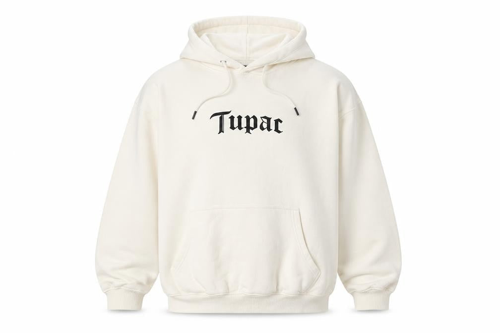 Pull&Bear Women Ivory M 2Pac Graphic Print Pullover Hoodie