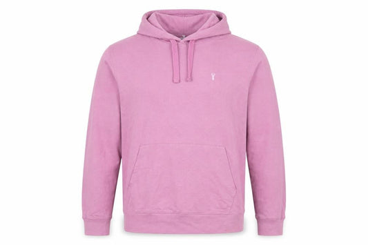 Next Men’s Pink M Pullover Hoodie Logo Cotton Blend Pockets
