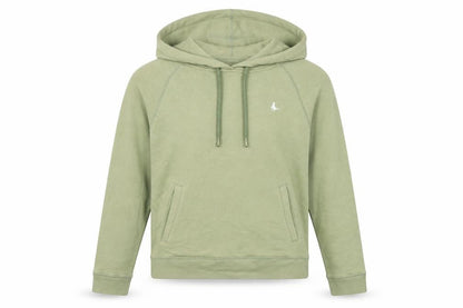 Jack Wills Women Green UK 10 Pullover Hoodie Logo Fleece