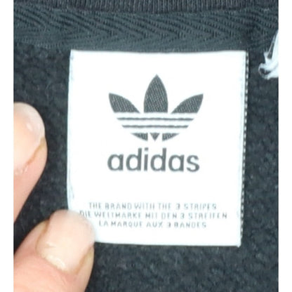 Adidas Women’s Black UK 10 S 1/4 Zip Logo Pullover Sweatshirt