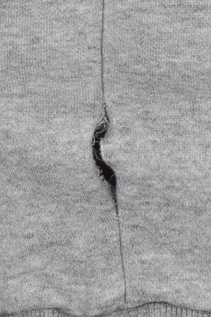Puma Men’s Grey Large Pullover Hoodie Logo Pocket Casual