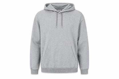 Puma Men’s Grey Large Pullover Hoodie Logo Pocket Casual