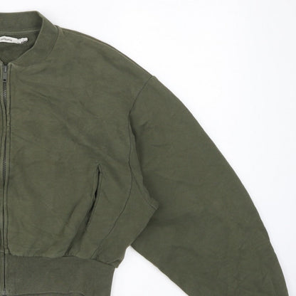 Pangaia Women’s Green M Full Zip Organic Cotton Sweatshirt Jacket
