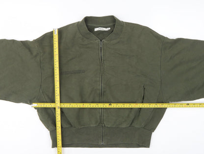 Pangaia Women’s Green M Full Zip Organic Cotton Sweatshirt Jacket