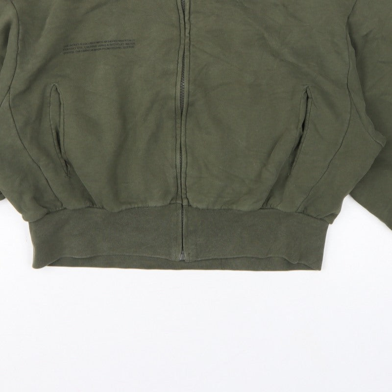 Pangaia Women’s Green M Full Zip Organic Cotton Sweatshirt Jacket